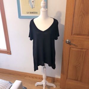 Mudd Asymmetrical Flowy Blouse Top